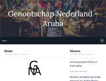 Tablet Screenshot of genootschapnederlandaruba.nl